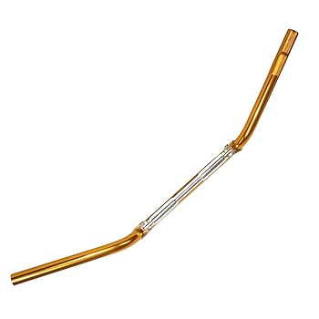 金製バー Amazon | アルミ ハンドルバー 22.2mm 金 ゴールド アルミ