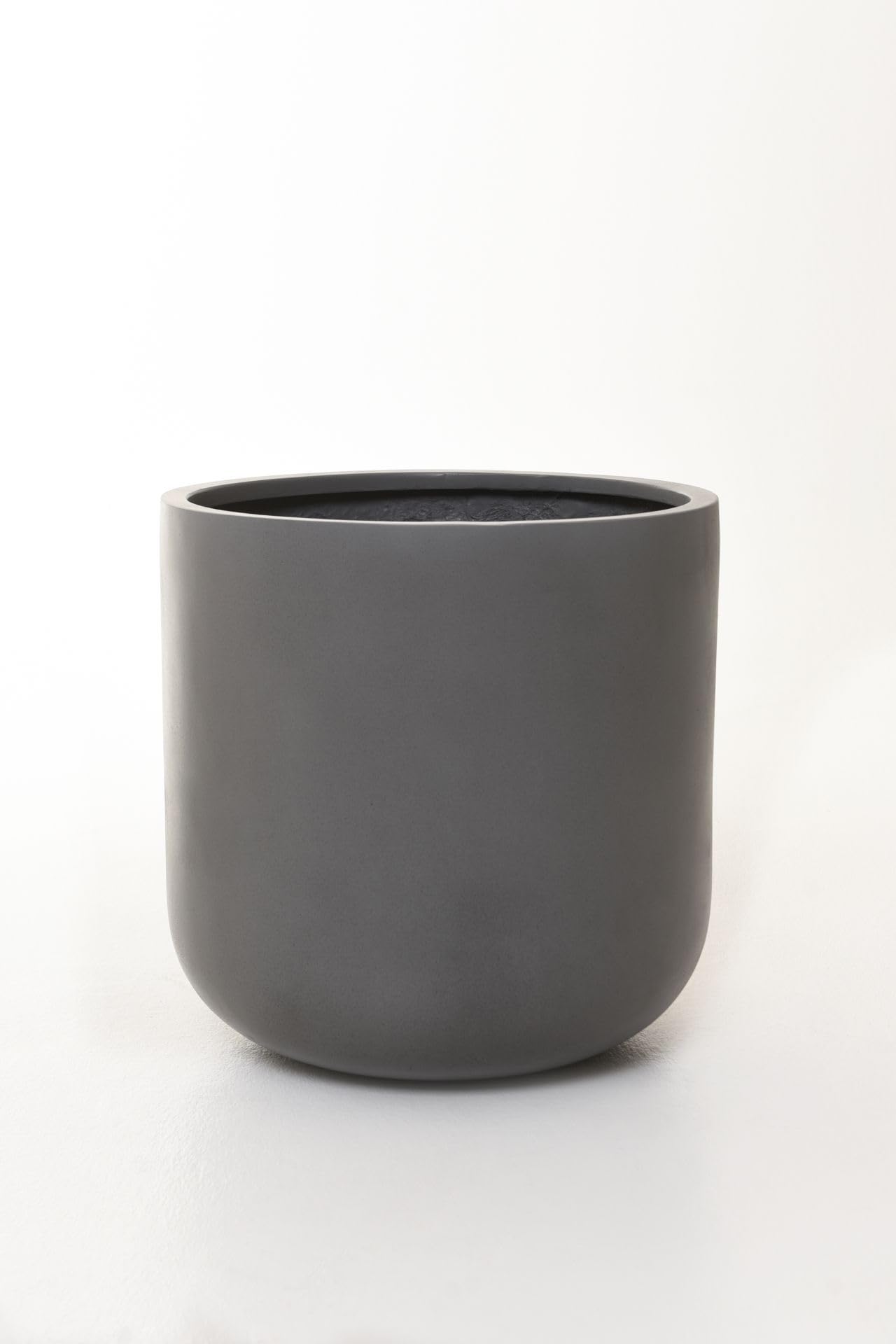VIVANNO Blumentopf Pflanztopf Fiberglas Chico Beton-Design Grau (40x40 cm)