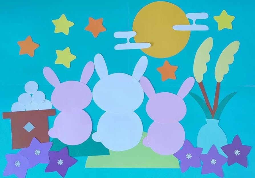 Amazon.co.jp: 壁面飾り 秋壁面 9月壁面 お月見 十五夜 : おもちゃ