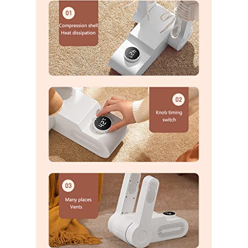 Secador de zapatos portátil eléctrico blanco miniatura 7