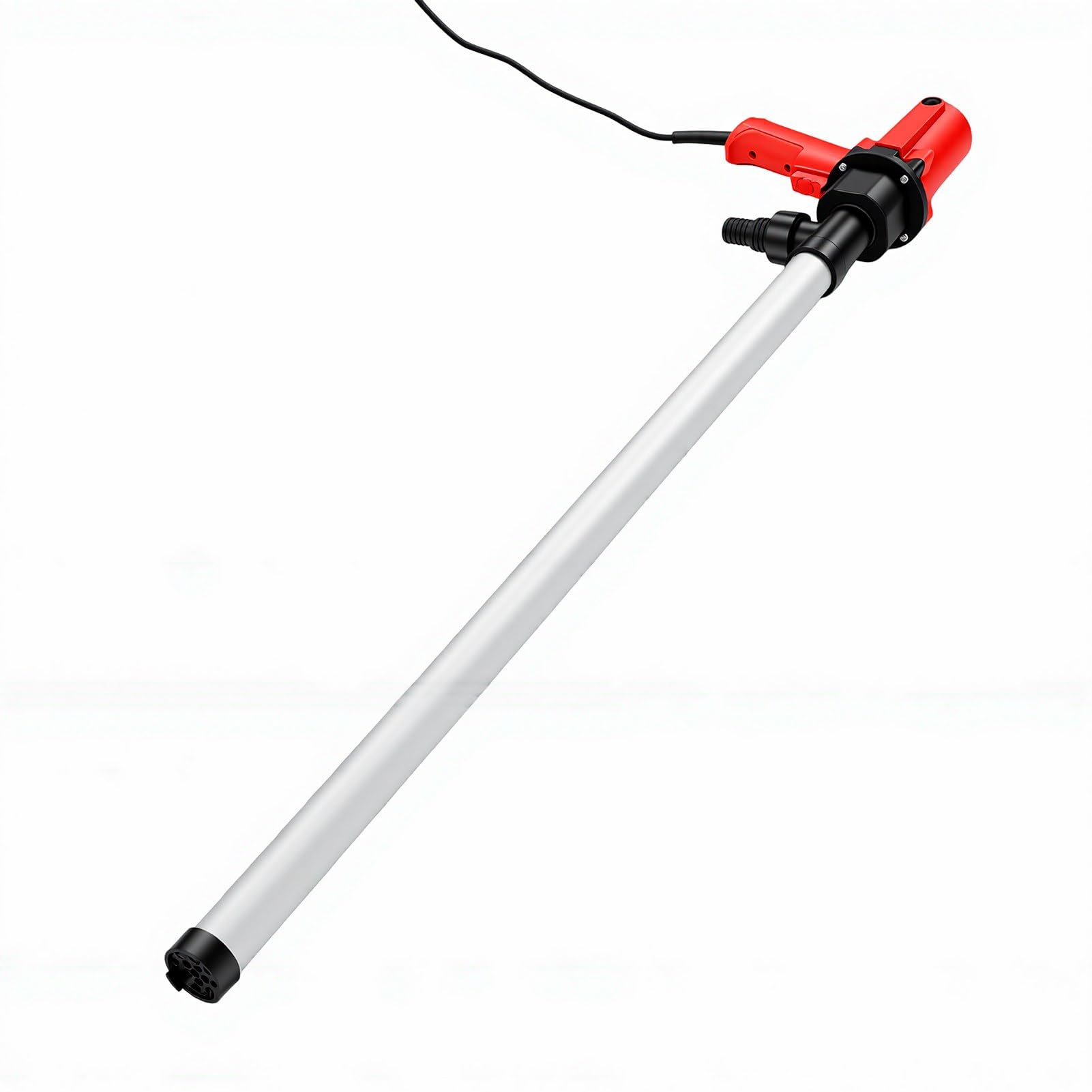 Annadue Bomba de Tanque de Aceite Eléctrica, Bomba de Transferencia de Fluido Portátil para Agua Lubricante Líquido de Baja Viscosidad, Tubo de Aluminio 6 Engranajes Ajustables, Extractor de Aceite