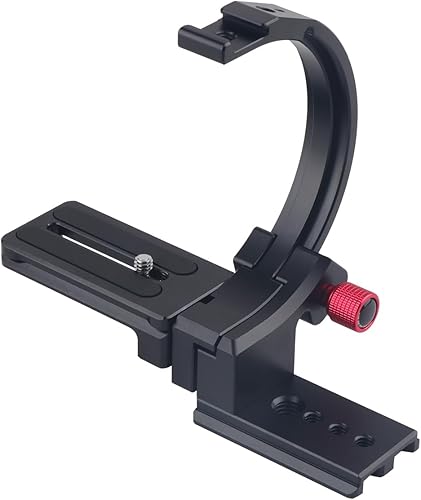 Placa giratoria de montaje de collar horizontal a vertical soporte C para cámaras DSLR, más rápido que el soporte L, para trípodes tipo Arca, 14" y