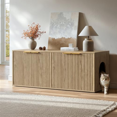 Evermagin 48.8" Double Litter Box Enclosure