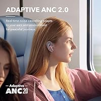 soundcore by Anker Liberty 4 NC Bluetooth-Kopfhörer mit Geräuschunterdrückung, 98,5% Noise Cancelling, Adaptive Geräuschunterdrückung für Ohren und Umgebung, Hi-Res Sound, 50H Wiedergabe – Ansicht 3