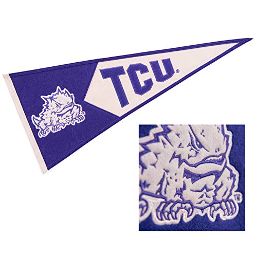 Winning Streak Texas Christian Horned Frogs Wool Embroidered and Sewn Pennant