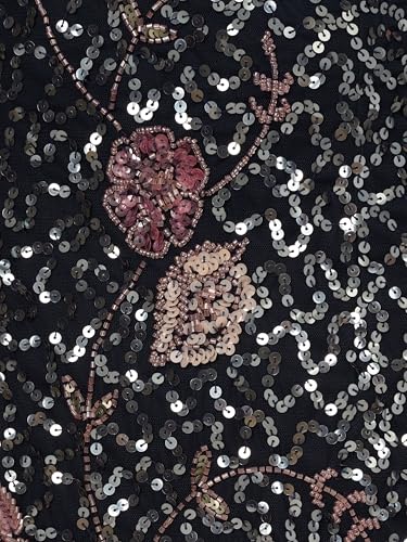 Adrianna Papell Women's Bead Flounce Hem Dress3