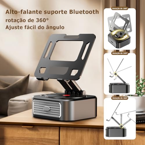 Bluetooth Caixa De Som Suporte Celular Suporte Para Tablet rotação de 360° graus 3 em 1