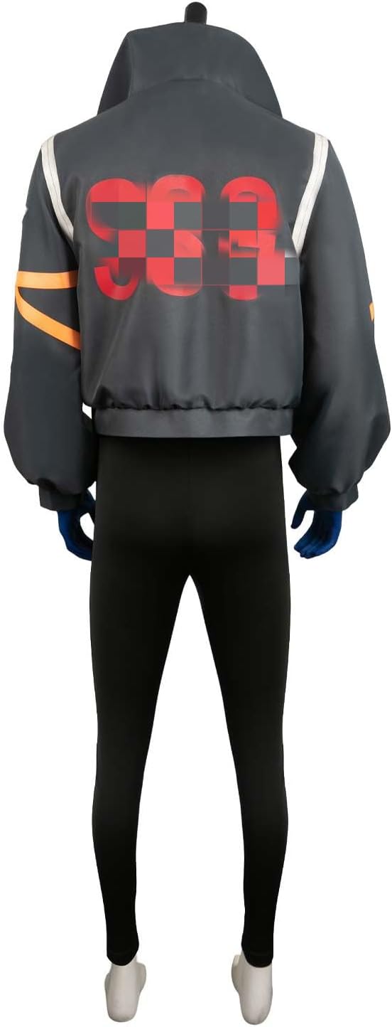 Mens Cosplay Jacket Jumpsuit Anime Costume Coat Outfits Gloves Halloween Suit - Image 3