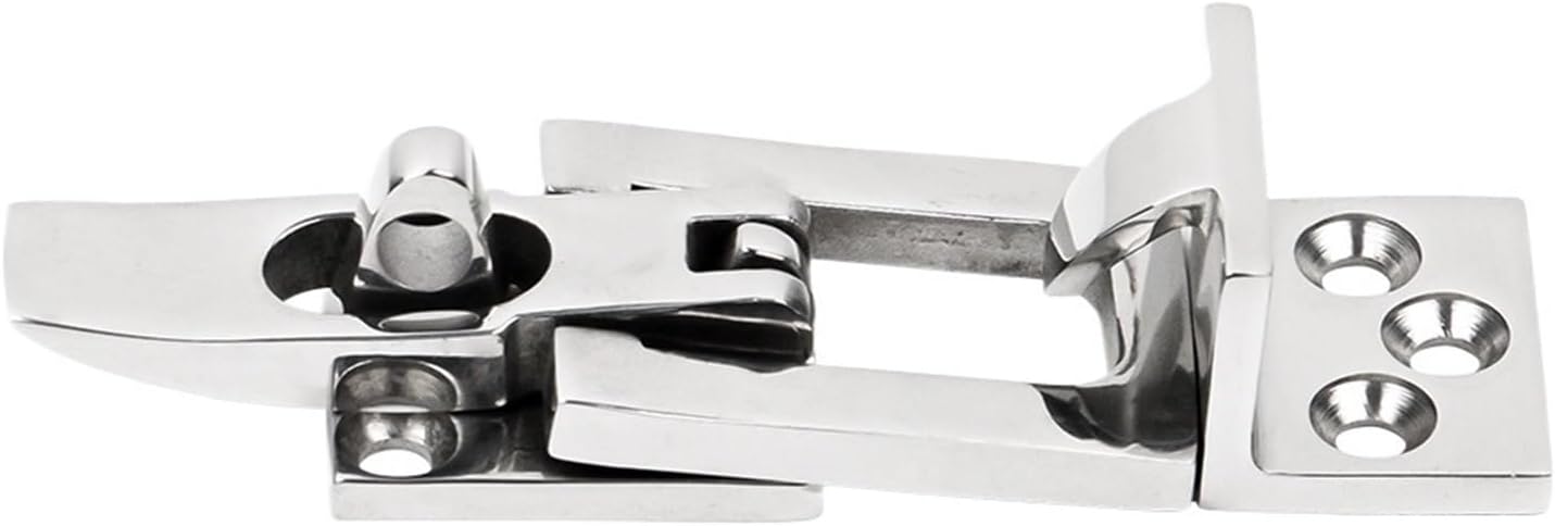 2 PCS 316 Stainless Steel Locker Boat Shackle Accessories Deck Lock Hatch Hardware Lock Clamp Latch