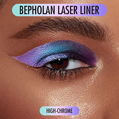 Bepholan Eyeliner Pencil,Purple Eyeliner,Colored Eyeliners,Metallic Eyeliner,Blue Purple Shifting Colors Glitter Waterproof Eyeliner,24H Long-Lasting Eyeliner Pen,Purple-Blue Shifting (Northern Light) #TOP1