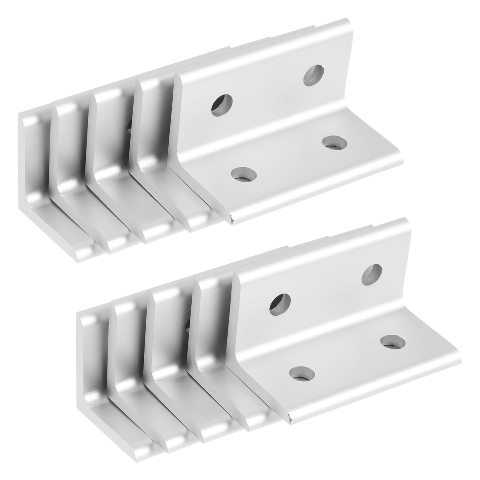 Équerres aluminium pour profilés extrudés de structures support de fixation 10 pièces