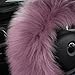 3Pcs Set Fashion Fluffy Fuzzy Wool Fur Soft Car Steering Wheel Cover with Handbrake Cover & Gear Shift Cover for Women/Girls/Ladies Auto Long Wool Accessories, Pink