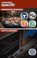4smile Kochpinzette - Kochpinzette Edelstahl in Schwarz, 30 cm lang, spitze Küchenpinzette - Pinzette Küche, Camping, BBQ, Grillpinzette zum Kochen, Braten, Backen, Anrichten, Dekorieren – Ansicht 5