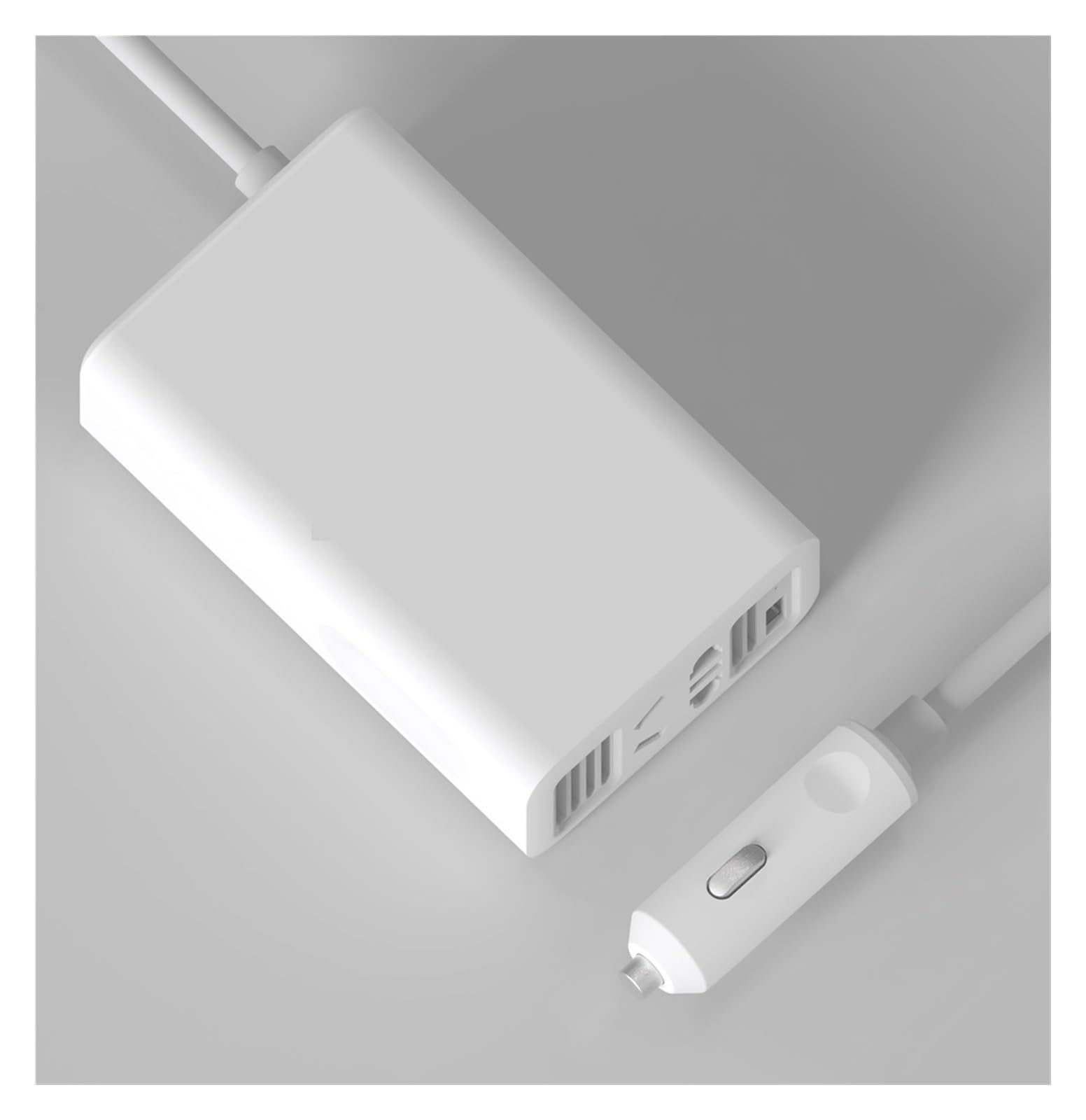 Falownik 12 V 100 W do samochodu USB Intellint Szybkie ładowanie Mini falowniki Gniazdo bezpieczeństwa notebooka Kemping na świeżym powietrzu