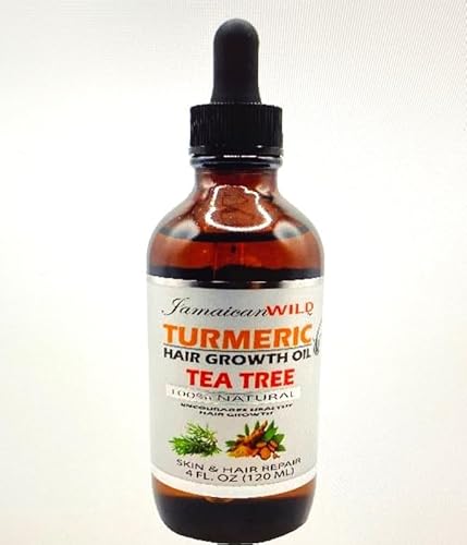 Jamaican wild Turmeric Hair Growth Oil Tea Tree - 4oz