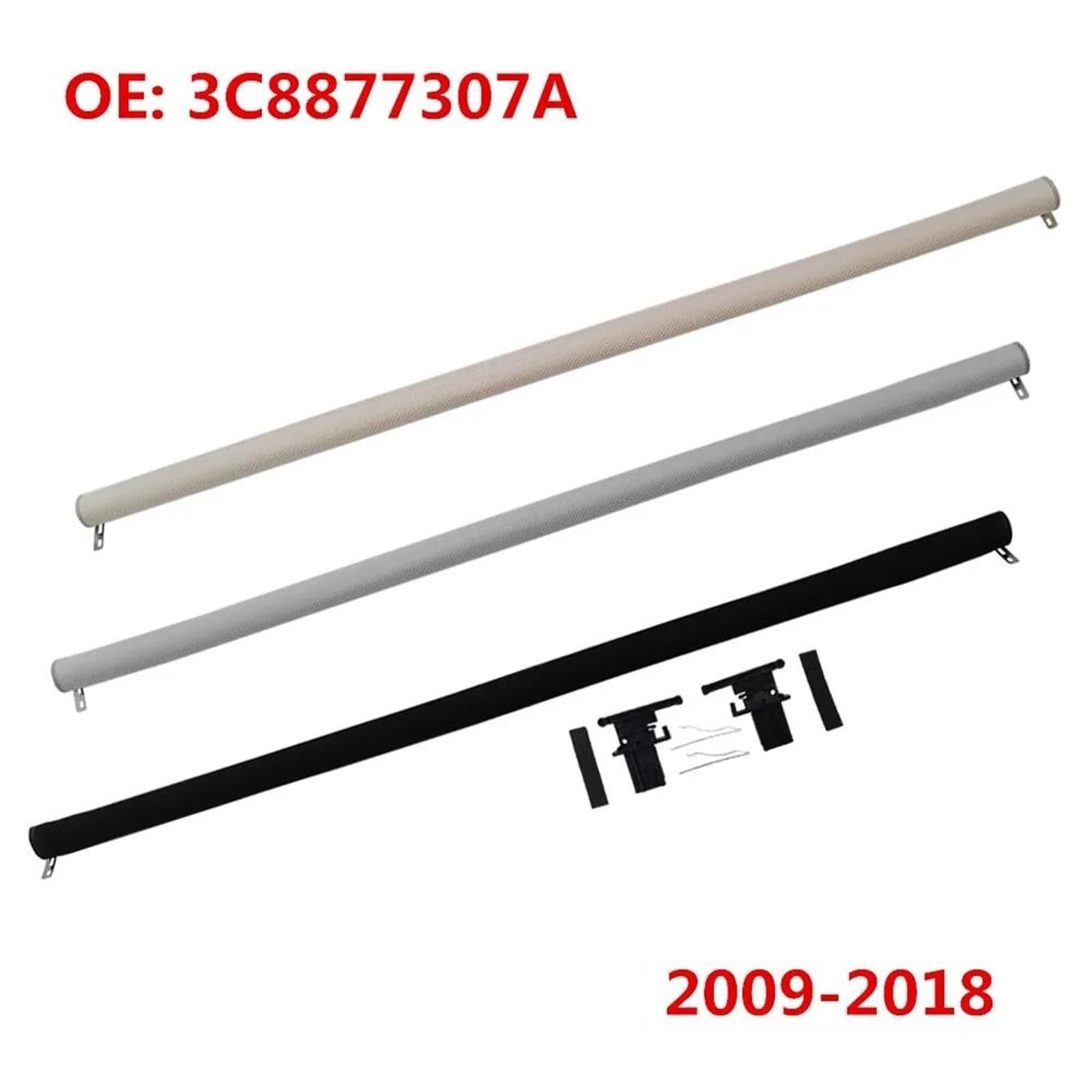 Cortinas Divisorias Coche para VW para CC para Passat 2009 2010 2011 2012 2013 2014 2015 2016 2017 2018, Parasol Panorámico para Techo Solar, Cortina Enrollable Rayos UV Parasol(Negro)