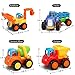 Yiosion Push and Go Friction Powered Cars Construction Vehicles Toy Set Tractor Bulldozer Mixer Truck Dumper for 1 2 3 Year Old Baby Toddlers Boys Gifts