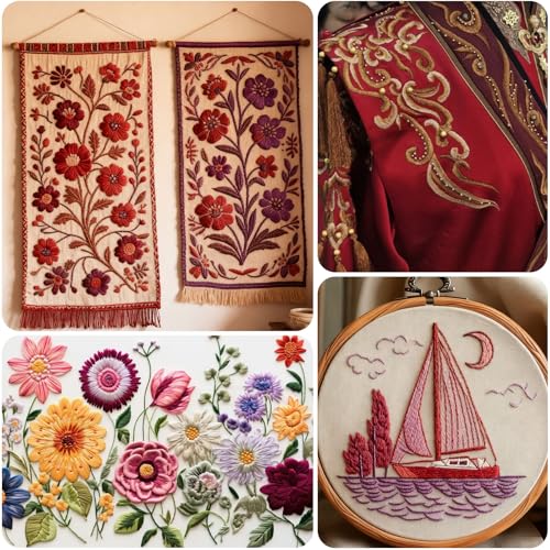 Hilos de Sashiko 100% Algodón 10 piezas 25 m cada uno miniatura 7