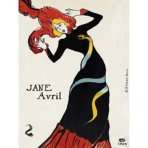 Amazon.com: Toulouse-Lautrec Can-can Dancer Jane Avril Unframed