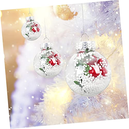 Boule décorative de pendaison en plastique transparent haut de gamme