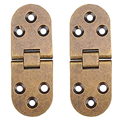 Preisvergleich Produktbild GCLGL Scharniere Klappbares Klappscharnier, 180-Grad-Rundnähmaschinen-Tischschar... Hochleistungs-Butler-Tablett Im Retro-Stil, Klappscharniere Für Klapptischschrank, Schrank, 2-TLG