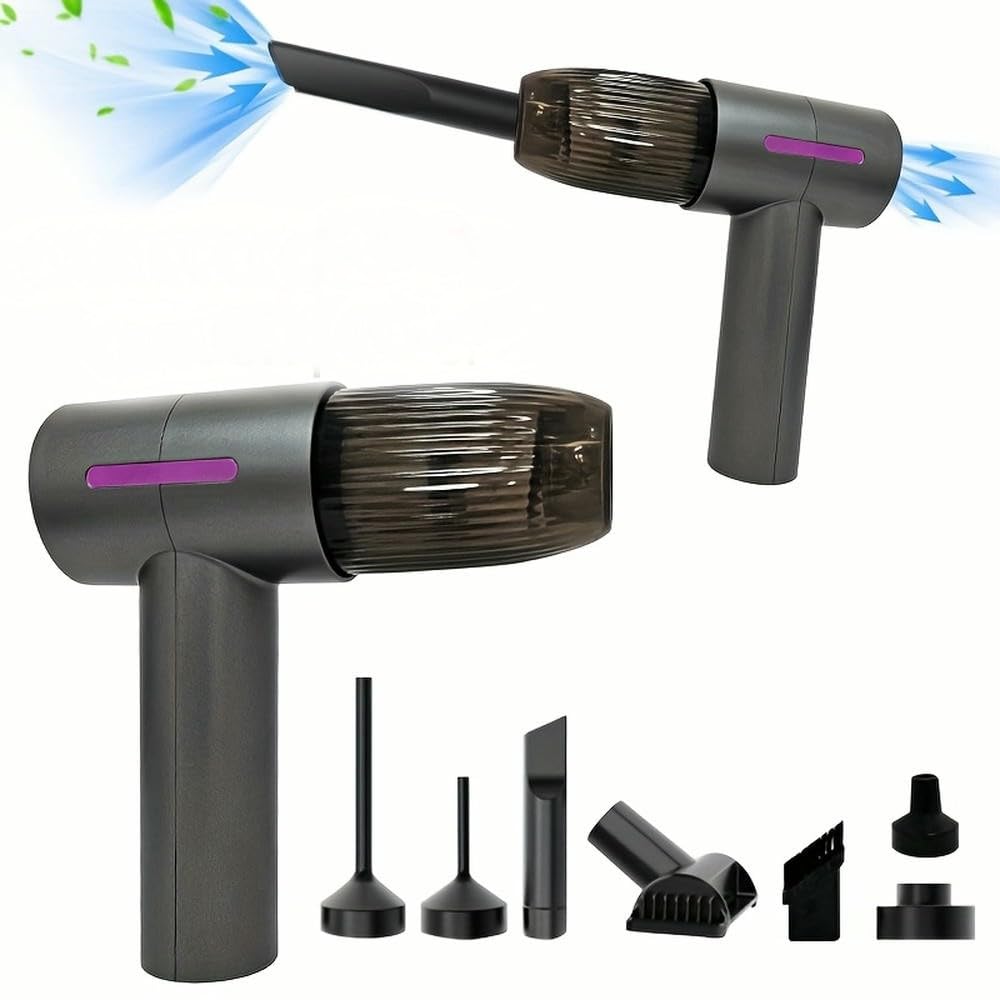 SYJYM Potente aspiradora de Mano para automóvil, Carga USB, purificador de Aire portátil, para el hogar, la Oficina, Camping, soplador de Polvo, inflador