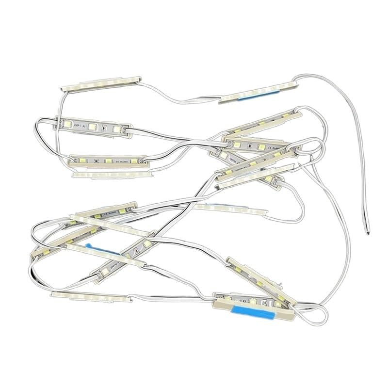 NOAMED Fengyan Landscape Lights 10 Sets 12V LED SMD Waterproof Blister Luminous Letter Light Billboard Module Light Box Light Strip Sign Bulb Light LED Street Lamp (Size : 2LEDs 5054SMD red(36 * 09))