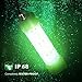SF LED Underwater Fishing Light 70W Fish Attracting Light 9000lm Green Fishing Light Submersible for Dock and Boats IP68 Waterproof 18ft with only Battery Clips to Provide Power