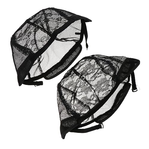 FOYTOKI 4pcs Elastic Wig Nets for Women Men Bouffant Cap Sleep Hair Net Wig Cap Dance Hair for Buns