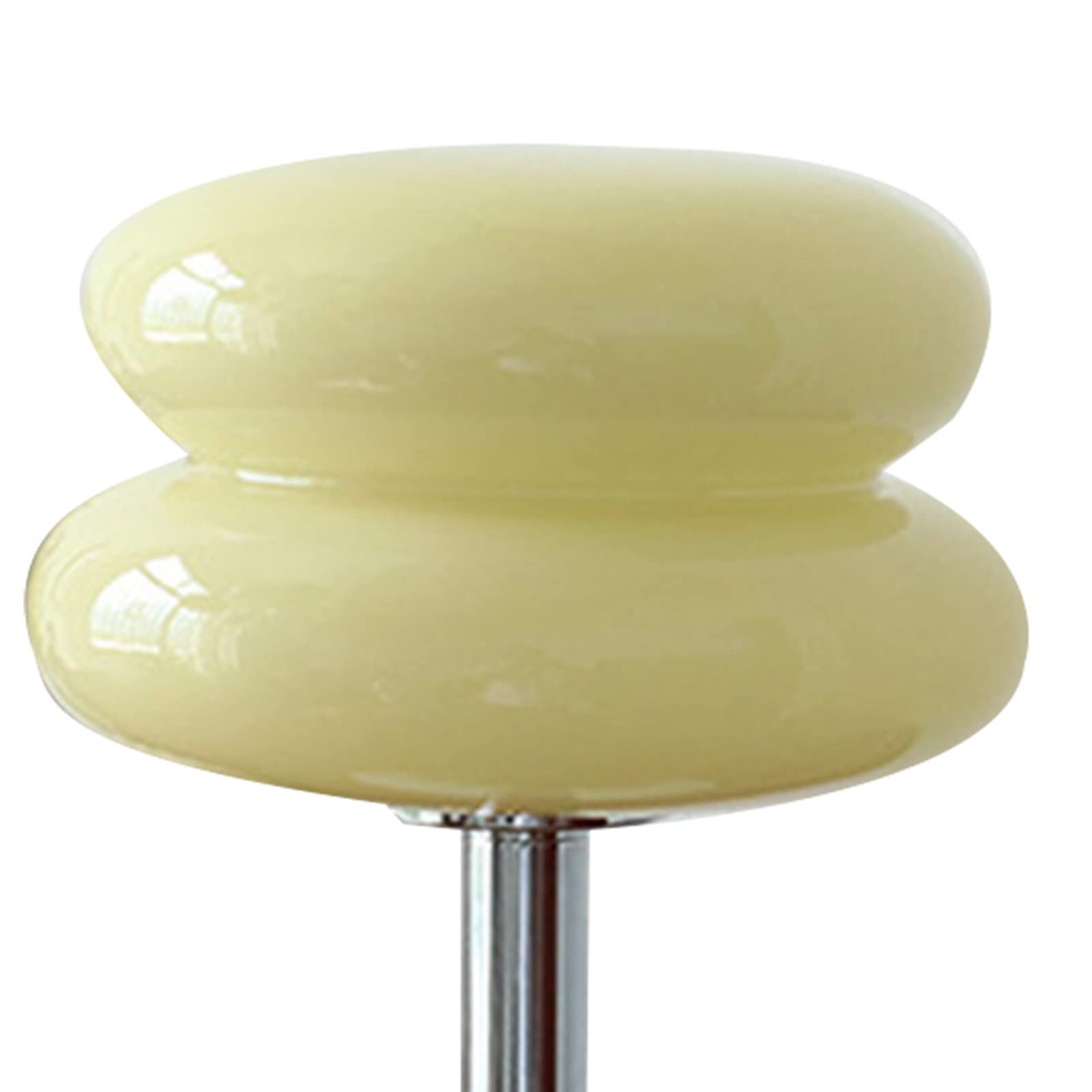 Qcwwy Lámparas de Noche de Cristal, Tarta de Huevo Nórdica, Lámparas de Mesa Japonesas, Lámpara de Mesa de Cristal Linda, Lámpara de Tarta de Huevo para Mesita de Noche, (Interruptor