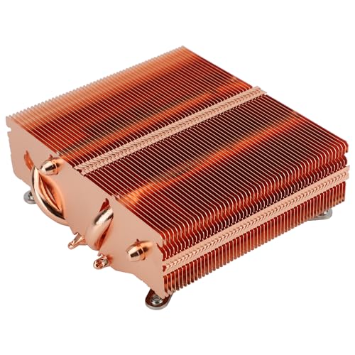 Thermalright TR Chłodnica powietrza CPU AXP90 X53 Full, cienki wentylator PWM o prędkości 2700 obr./min – cichy, 4 rury grzewcze CPU – czysta miedź, wysokość 53 mm, kompatybilny z płytami głównymi ITX