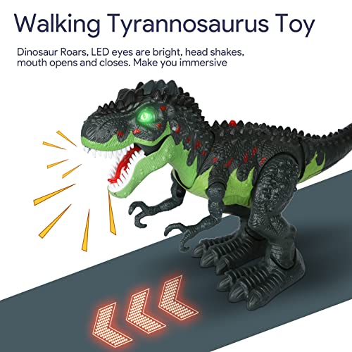 Dinosaur Toys For Kids 3 4 5 6 7 Remote Control Dinosaur Gift Toys For Boys Rc Walking Robot T-Rex Dinosaur Toys With Mist Spray And Eggs #TOP6