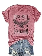 Freedom Shirt Material:Cotton blend;Skin-friendly, women freedom forever shirt super soft and comfortable to wear.,soft poly cotton fabric that gently drapes around your figure.Support hand wash and machine wash. Please wash with cold water, do not d...