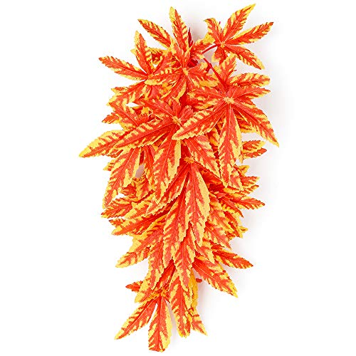 Reptile Leaves Artificial Flowers With Suction Cups, Reptiles Amphibian Habiet Realistic Leaves Decoration, Aquarium DÃ©cor Repta Vines for Fish & Aquatic Pets Vines For Climbing Thanks Giving day