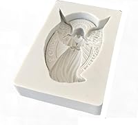 Vista 5 de SOFEA Molde de silicona de resina epoxi de ángel, molde de silicona para decoración de tartas de ángel, molde de ángel