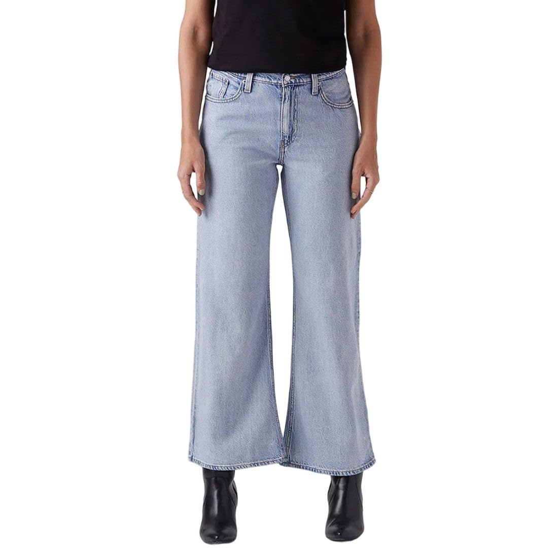 levi's Women's Light-Blue Bootcut mid Rise Jeans-picture-12