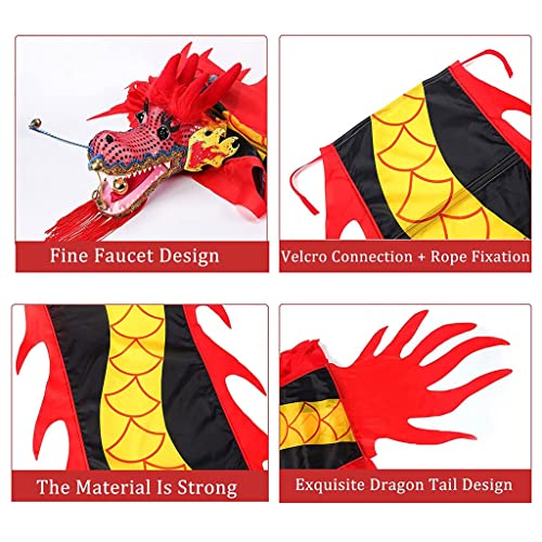 3D Kleurrijke Draak Zijde Flowy Spinning Dragon Dance Lint Streamers Chinese Folk Fitness Buitensporten - Image 6