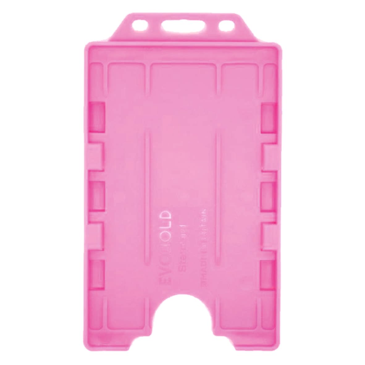 Customcard Ltd Vertical Portrait Double Two Sided Identity ID Card Pass Badge Holder (10 Colours) (Pink10)