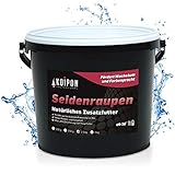 KOIPON Seidenraupen getrocknet 1,5 kg, Naturfutter ergänzend zu Koifutter für japanische Koi & Goldfischfutter, Koifutter Leckerli Handfütterung