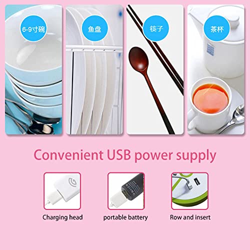 HONP Mini máquina de lavar louça ultrassônica com bolhas, multifuncional, portátil, USB, portátil, m