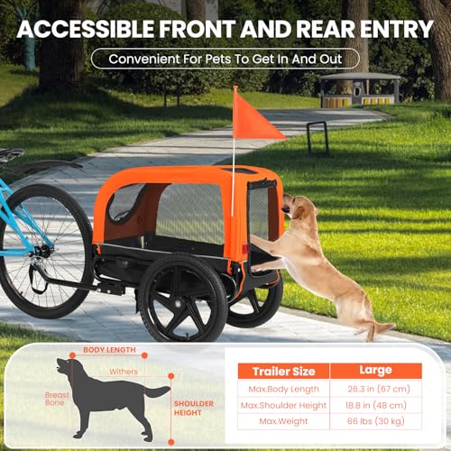 Sepnine Dog Bike Trailer 66LBS
