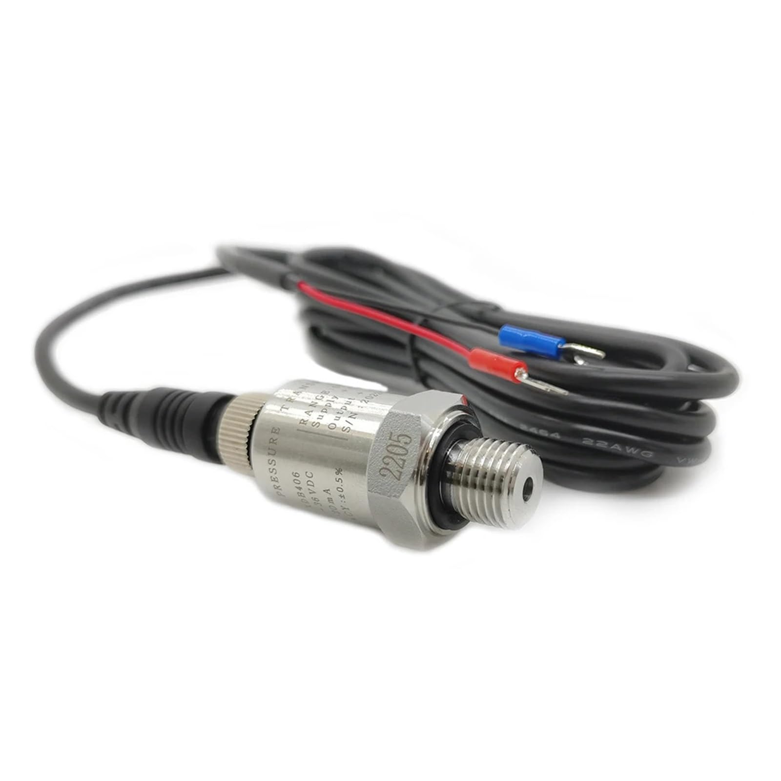 Sensor de presión para compresor de aire de 0-16Bar con enchufe M12 9-36V