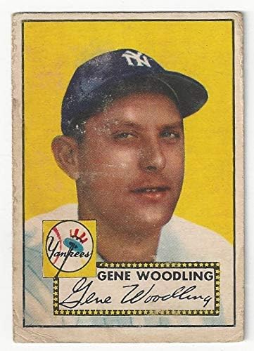 Vintage Gene Woodling Collectible Baseball Card - 1952 Topps Baseball Card #99 (New York Yankees) Free Shipping with Insurance