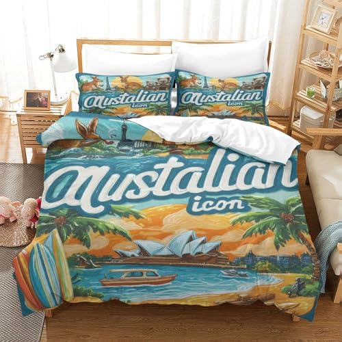 Parure de lit ours arctique 3D 260x220 cm en microfibre - 3