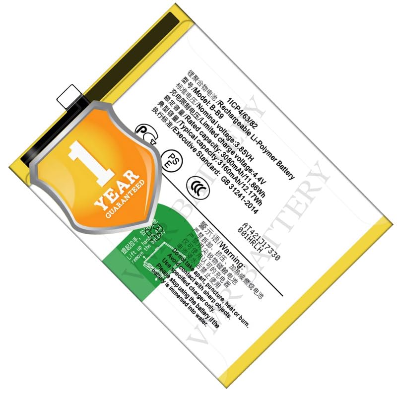 Image of Original B-B9 Battery Compatible for Vivo V5+ V5 Plus (Vivo X9i, Vivo 1611) - (3160mAh) - 1 Year Warranty K7