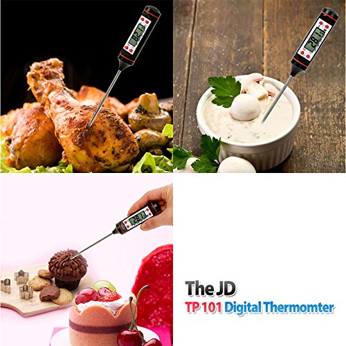 Thejd Cooking Thermometer- Digital Meat Thermometer Kitchen Thermometer All Food, Grill, Bbq And Candy Meat Thermometer (Thejd Cooking Thermometer) #TOP1