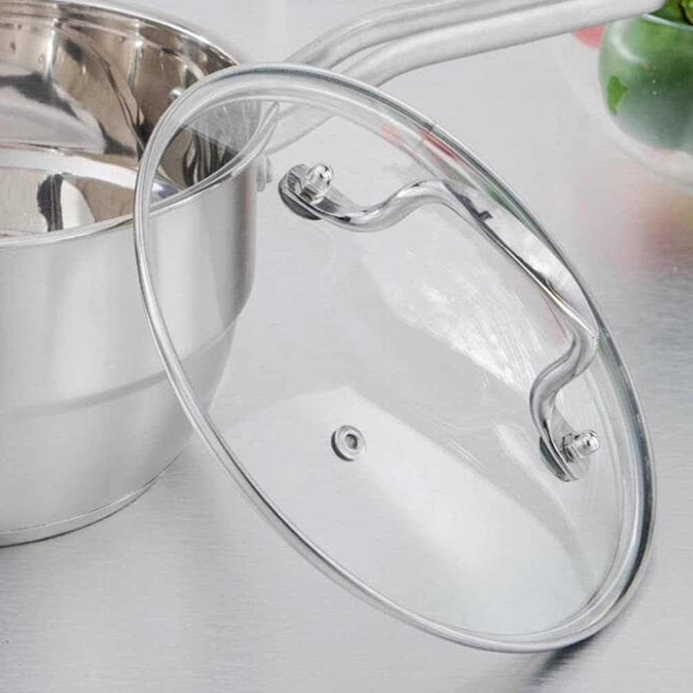 Stainless Steel Saucepan Nonstick Milk Pot Heat- Resistant Pasta Pot Melting Pot Kitchen Cookware for Baby Food Noodle Soup Milk
