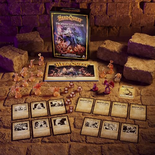 Avalon Hill HeroQuest Prophecy of Telor Quest Pack, Requires HeroQuest Game System to Play, Dungeon Crawler Games, Ages 14+, 2-5 Players, Strategy Games - Thumbnail 4