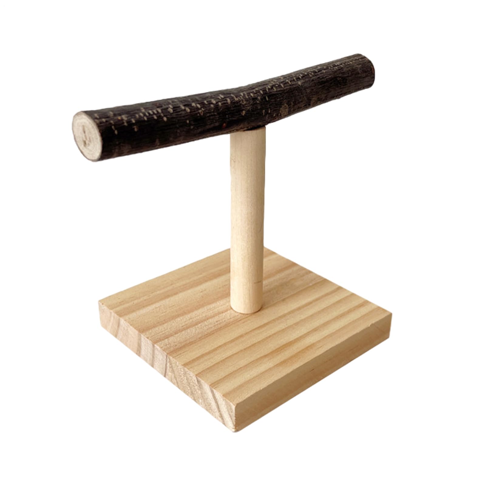 Generisch Trainingsständer für Vogelsitzstangen – Tischplattform für aus Holz, Ruhestation aus Naturholz, praktische Sitzstangenlösung | Robustes Käfigzubehör, Spielplatz für , Wellensittiche