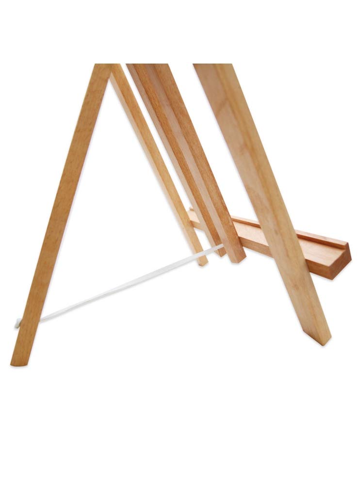 Mont Marte Piccolo Cavalletto Tavolo in Faggio - Medium - Ideale Cavalletto in Legno per la Presentazione di Telaio e Cornici Fino a 40 cm - Perfetto per Eventi, Esposizioni e Convegni